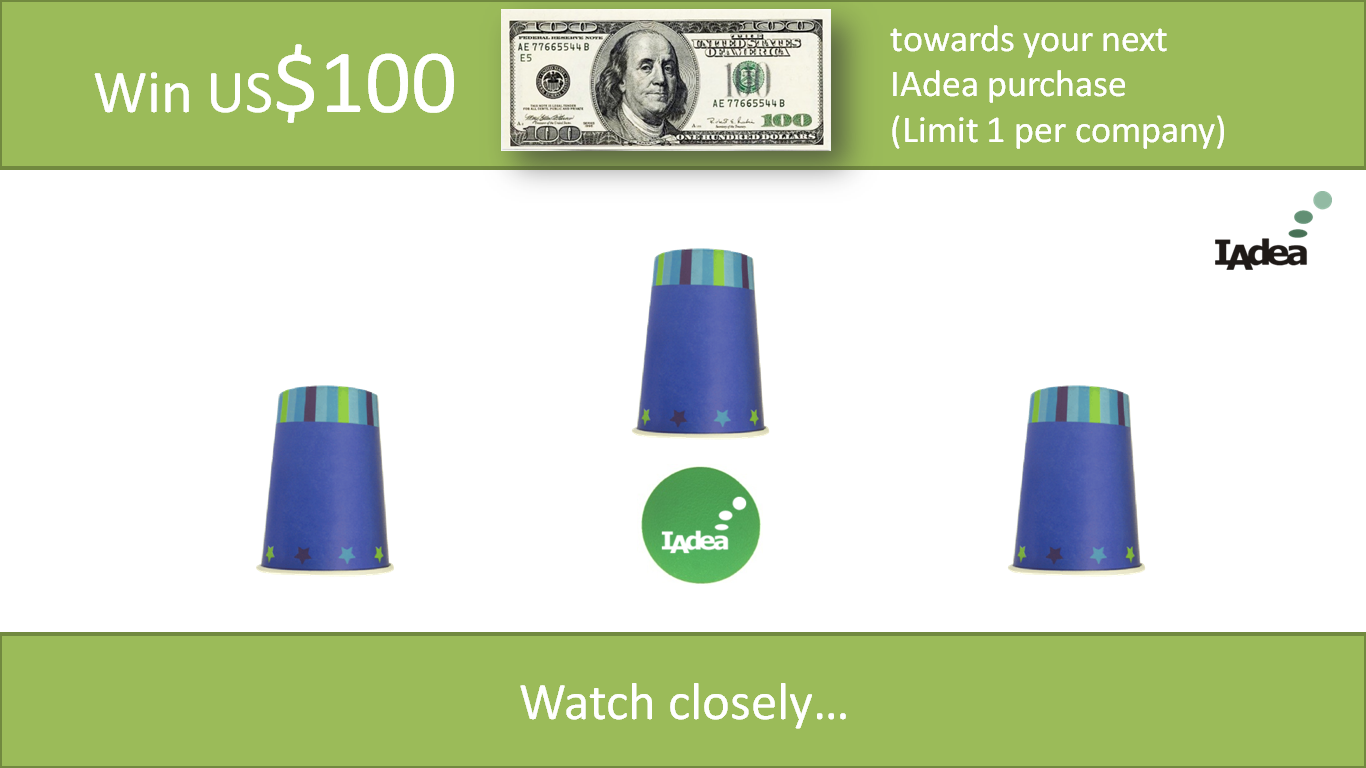 “Guess the Cup” and Win US$100 from IAdea at #ISE2012