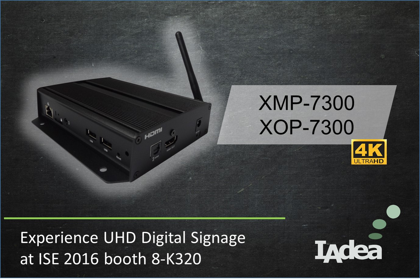 IAdea Launches 4K, Retail-focused UHD Digital Signage Media Players at ISE 2016