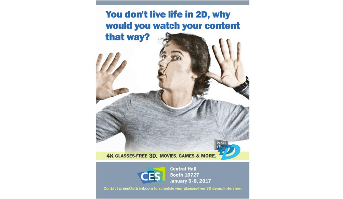 IAdea and StreamTV to Showcase Digital Signage Ecosystem Exhibition at CES 2017:  Together Pioneering the Future of Entertainment, Ultra-D Display